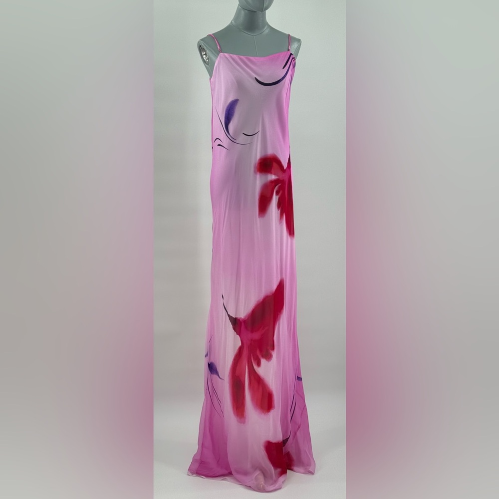 🆕 RAT & BOA 🧿 NWOT Alici Pink Floral Column Dress, Sz XL - Picture 4 of 17